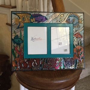 NWOT Figi watercolor fish glass frame
